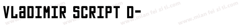 Vladimir Script D字体转换